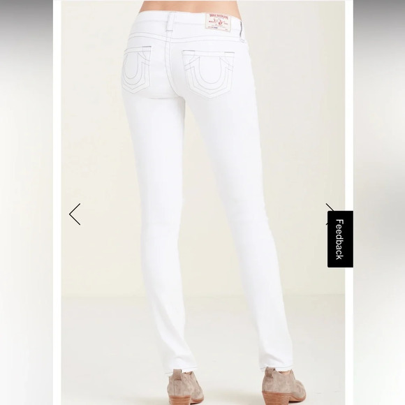 True Religion Basic Skinny with Flaps Optic White - Picture 2 of 15